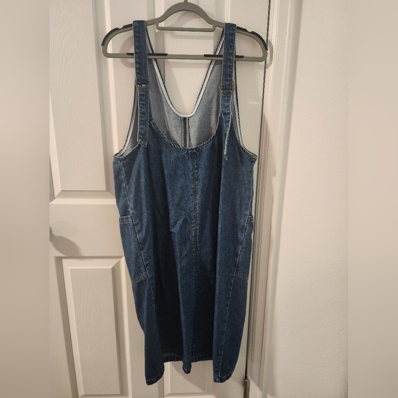Demin Overall Dress - Picture 2 of 7